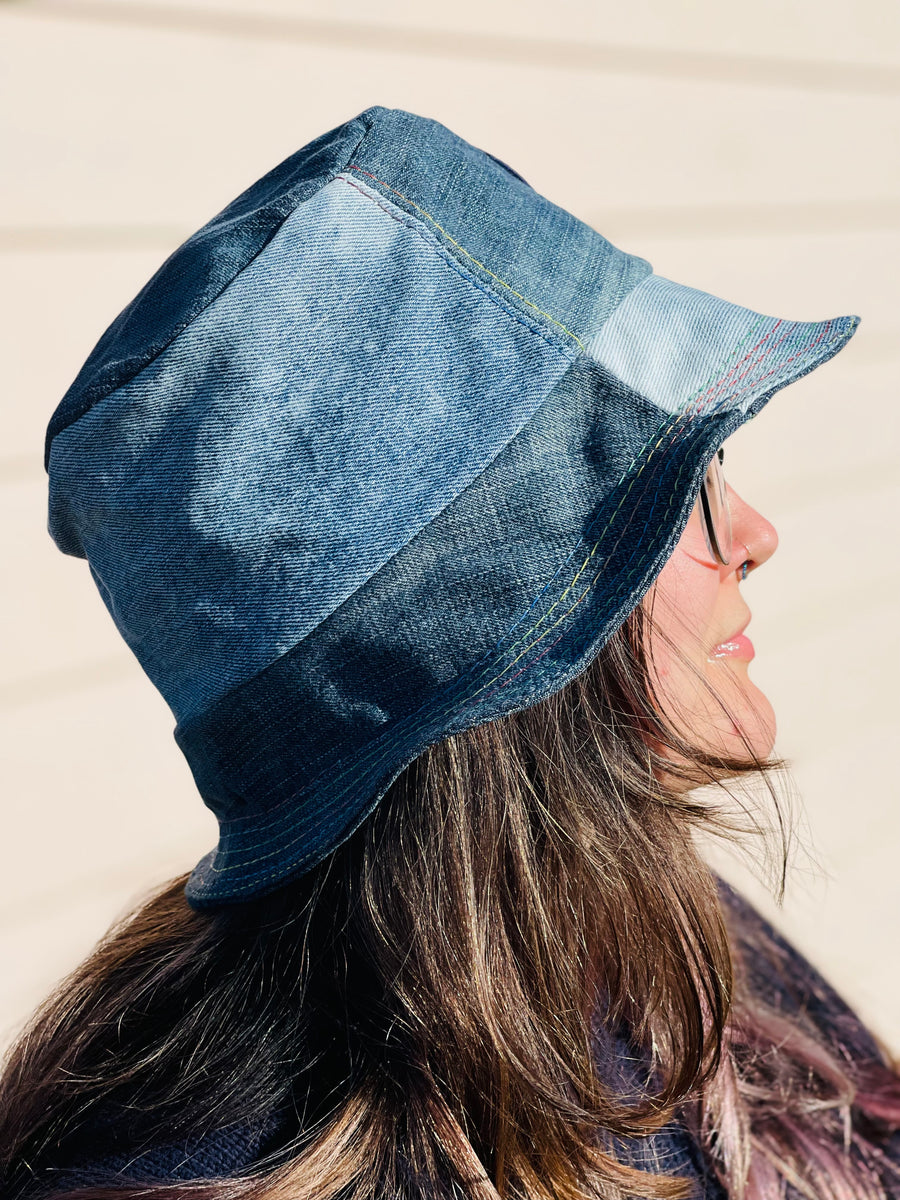 Janis Joplin Denim Bucket Hat – ohippyday display picture 2