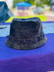 Black and Gray Bucket Hat
