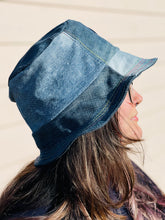 Load image into Gallery viewer, Janis Joplin Denim Bucket Hat
