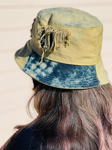 Distressed Denim Bucket Hat